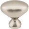 Elements 1-1/4" Overall Length Satin Nickel Oval Merryville Cabinet Knob 897L-SN - alternate 4